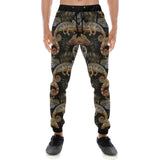 Chameleon lizard tropical leaves palm tree Unisex Casual Sweatpants