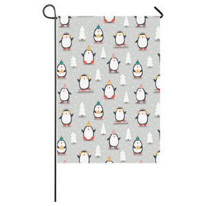 Cute Penguin christmas pattern House Flag Garden Flag