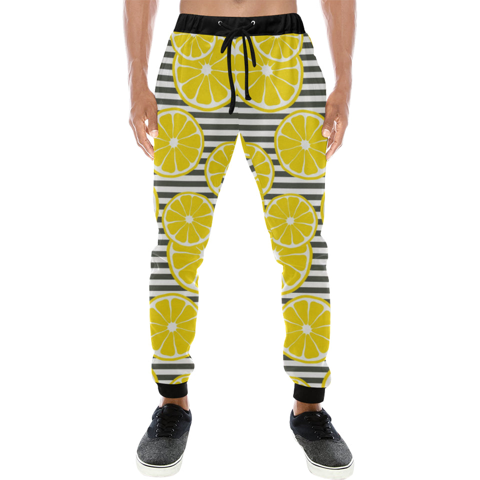 slice of lemon design pattern Unisex Casual Sweatpants