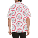 Hand drawn dragon fruit Men's All Over Print Hawaiian Shirt