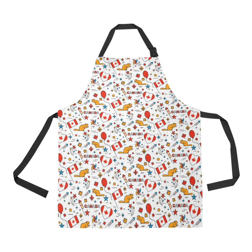 Canada Pattern Print Design 03 All Over Print Adjustable Apron