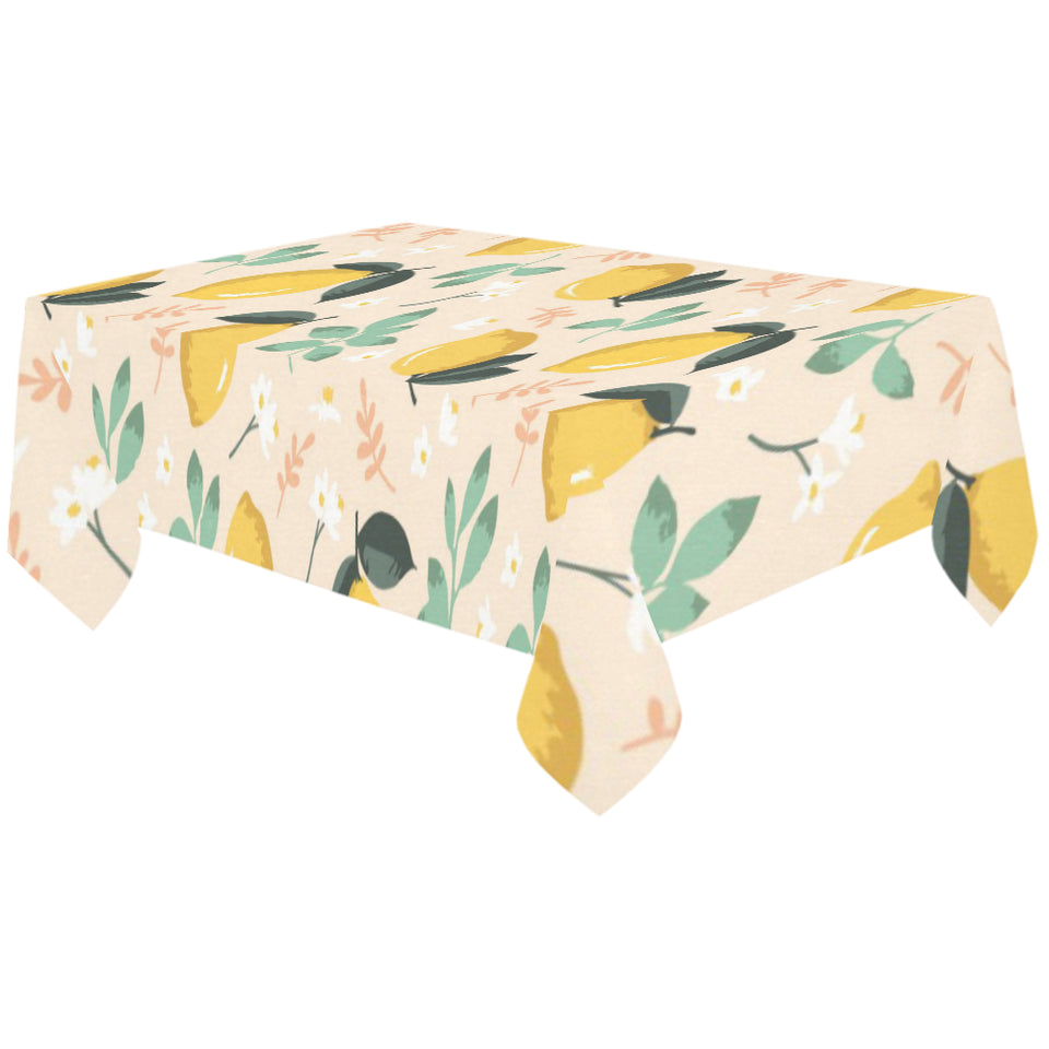 lemon flower leave pattern Tablecloth