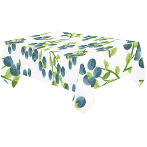 blueberry white background Tablecloth