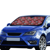 Pretzels Pattern Print Design 05 Car Sun Shade