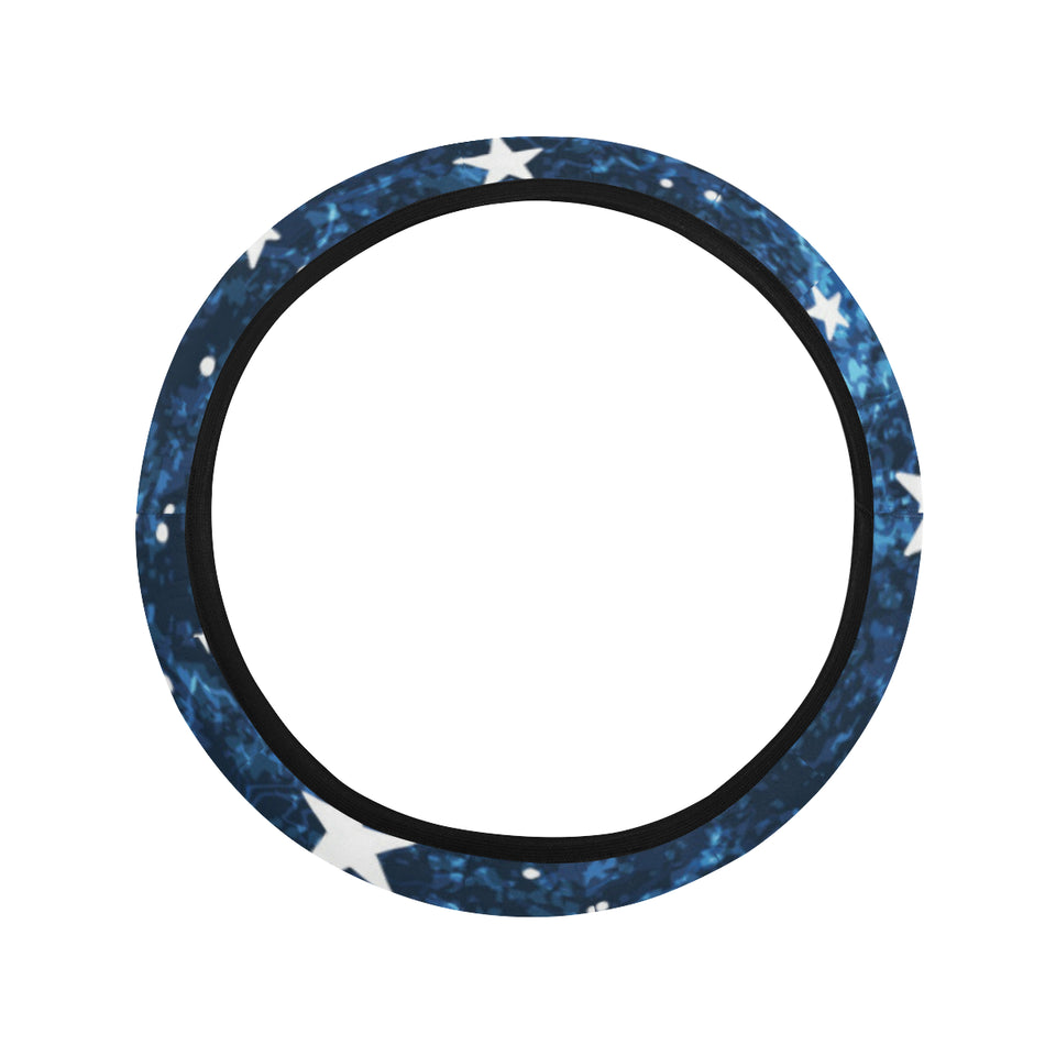 Night sky star pattern Car Steering Wheel Cover