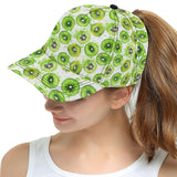 Watercolor kiwi pattern All Over Print Snapback Cap