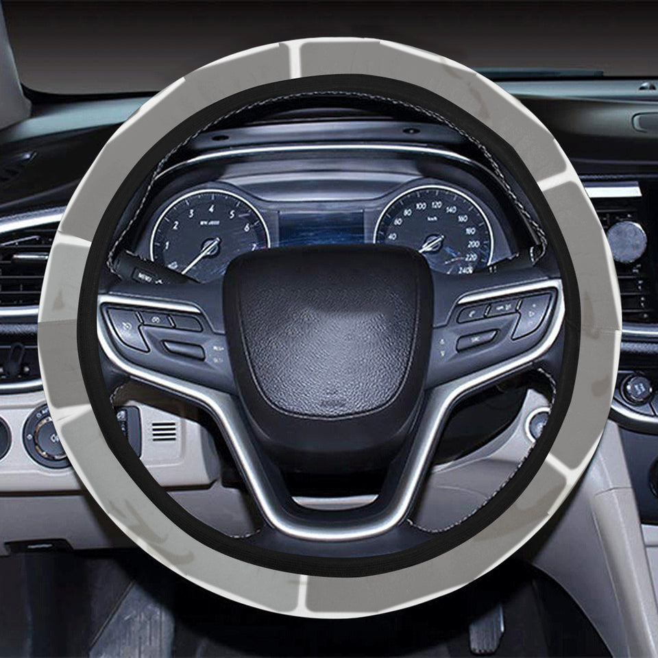 Brick Printed Pattern Print Design 05 Car Steering Wheel Cover