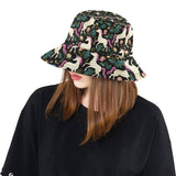 Unicorns forest background Unisex Bucket Hat