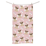 Cute unicorn pug pattern Bath Towel