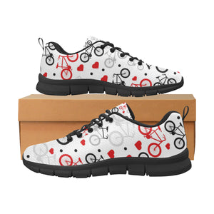 Bicycle Pattern Print Design 04 Men's Breathable Sneakers ( Model 055)