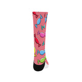 Colorful wrapped candy pattern Crew Socks