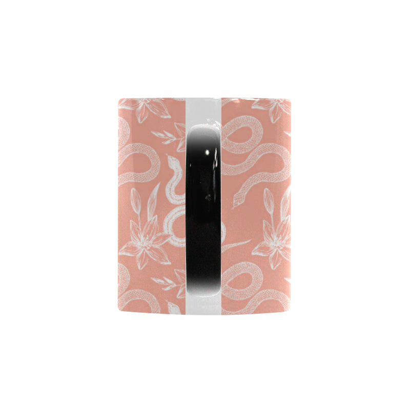 Snake lilies flower pattern Morphing Mug Heat Changing Mug