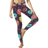 Colorful donut glaze pattern Women's Legging Fulfilled In US