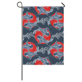 Koi Fish Carp Fishs hand drawn japanese art House Flag Garden Flag