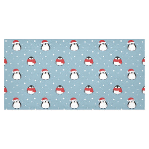 Cute penguin christmas snow pattern Tablecloth
