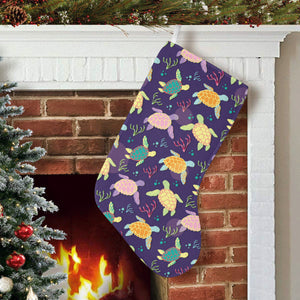 Colorful sea turtle pattern Christmas Stocking