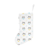 Cute Siberian Husky pattern Christmas Stocking
