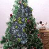 blueberry pattern Christmas Stocking