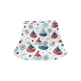Cute color paper sailboat pattern Unisex Bucket Hat