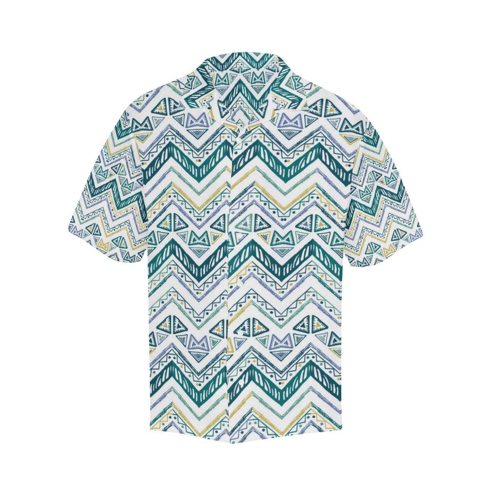 zigzag  chevron paint design pattern Men's All Over Print Hawaiian Shirt