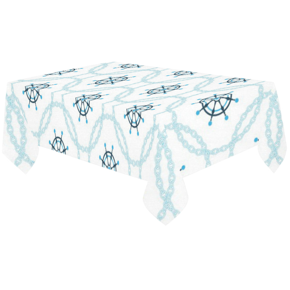 nautical steering wheel chain Tablecloth