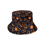 Halloween pattern Pumpkin background Unisex Bucket Hat
