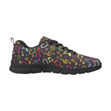 Music Notes Pattern Print Design 02 Men's Breathable Sneakers ( Model 055)