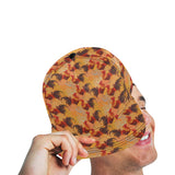 red rooster chicken cock pattern All Over Print Snapback Cap