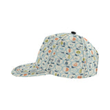 apples leaves pattern All Over Print Snapback Cap