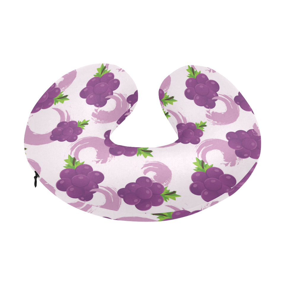 Cute Grape pattern U-Shaped Travel Neck Pillow
