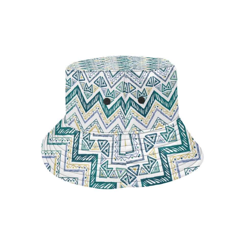 zigzag  chevron paint design pattern Unisex Bucket Hat