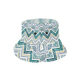 zigzag  chevron paint design pattern Unisex Bucket Hat