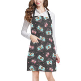 Camera Pattern Print Design 04 All Over Print Adjustable Apron