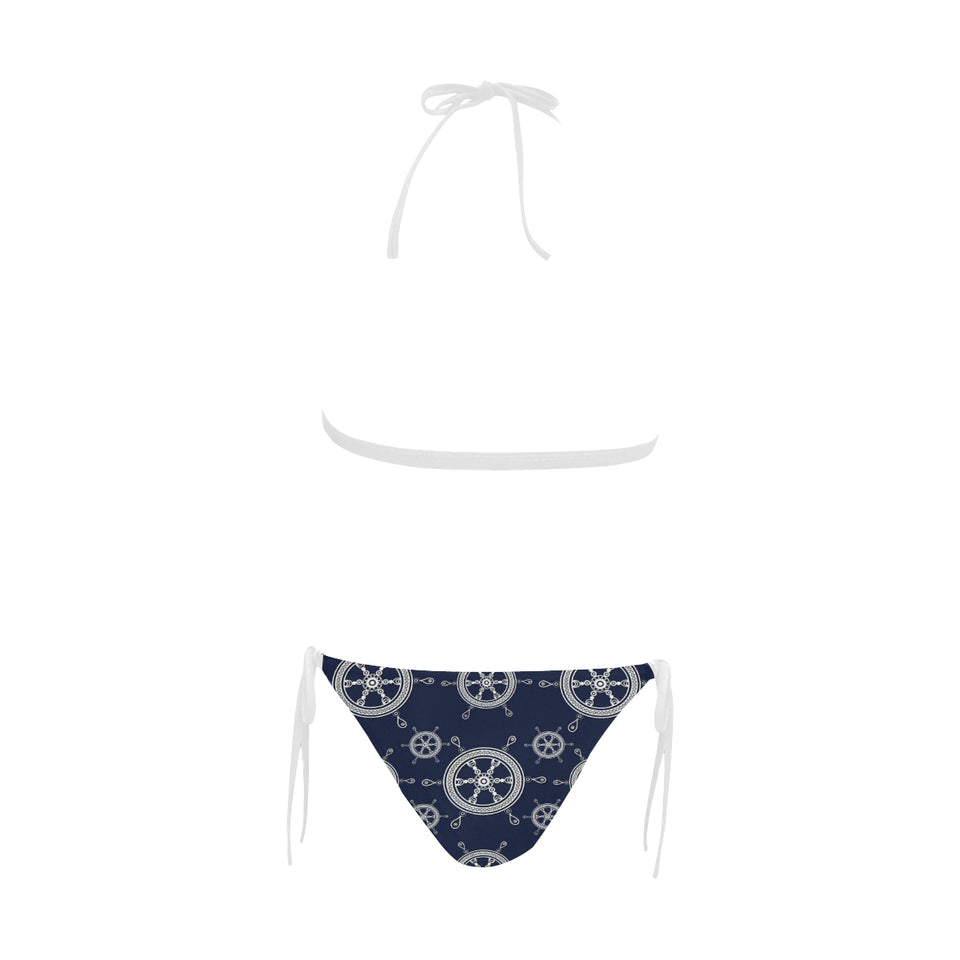 nautical steering wheel design pattern Sexy Bikinis Two-Piece Swimsuits