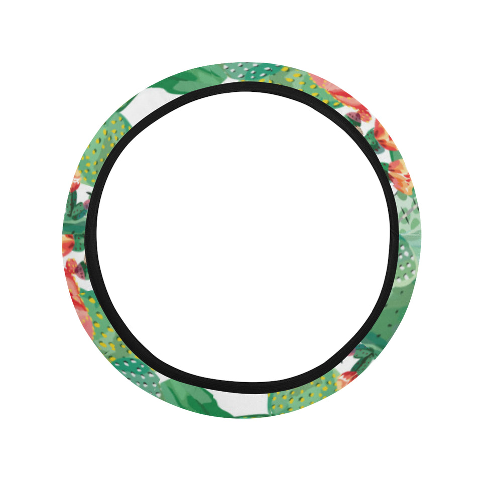 Cactus design pattern copy Car Steering Wheel Cover