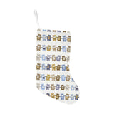 Teddy Bear Pattern Print Design 02 Christmas Stocking
