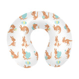 Cute Kangaroo pattern U-Shaped Travel Neck Pillow
