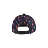 Watercolor colorful seahorse pattern All Over Print Snapback Cap