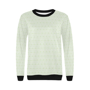 Cucumber pattern background Women's Crew Neck Sweatshirt