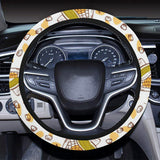 Corn Pattern Print Design 02 Car Steering Wheel Cover