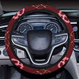 Pretzels Pattern Print Design 05 Car Steering Wheel Cover