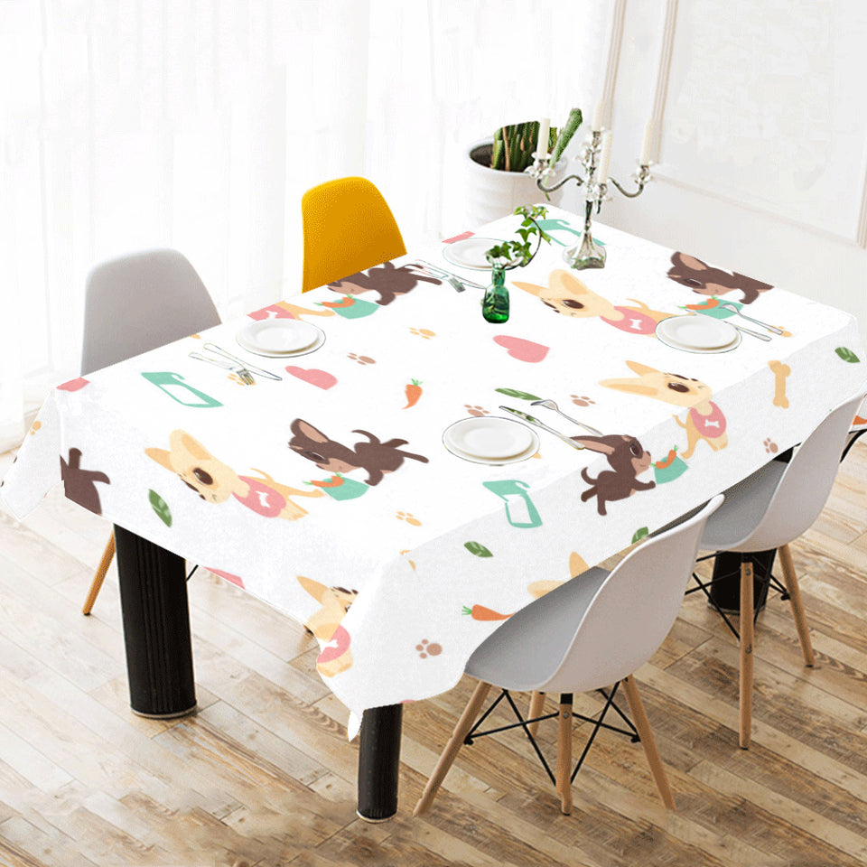Cute Chihuahua puppie pattern Tablecloth