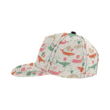 Cute whale pattern All Over Print Snapback Cap