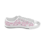 Sketch guava pattern Men's Low Top Shoes White