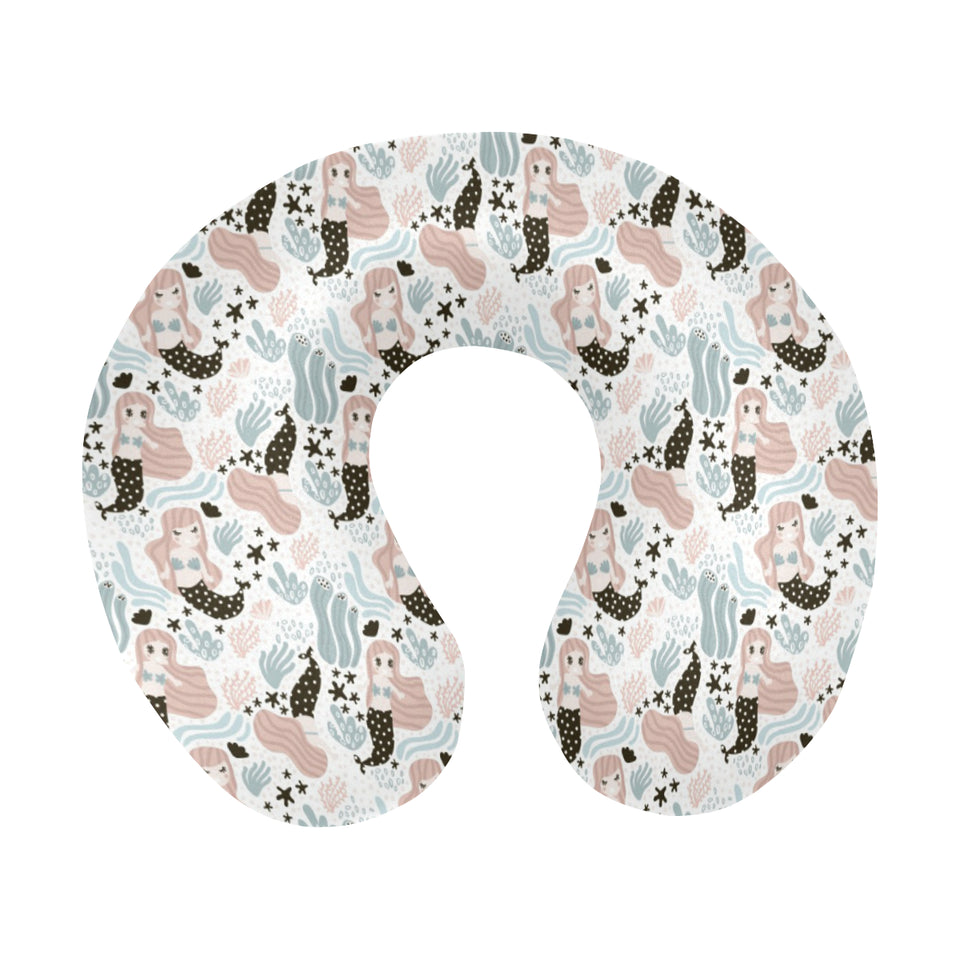 cute mermaid pattern U-Shaped Travel Neck Pillow