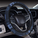 Blue Theme guitar pattern Car Steering Wheel Cover