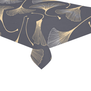 Gold ginkgo leaves Tablecloth