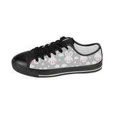 Rabbit cloud Pattern Kids' Boys' Girls' Low Top Canvas Shoes Black
