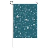 Snowflake pattern dark background House Flag Garden Flag