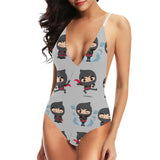 Cute ninja pattern Women's One-Piece Swimsuit